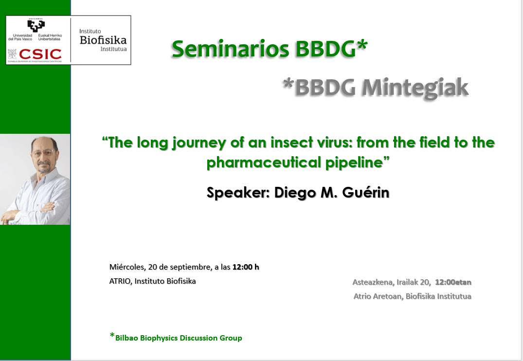 BBDG Seminars: "The long journey of an insect virus: from the field to the pharmaceutical pipeline"