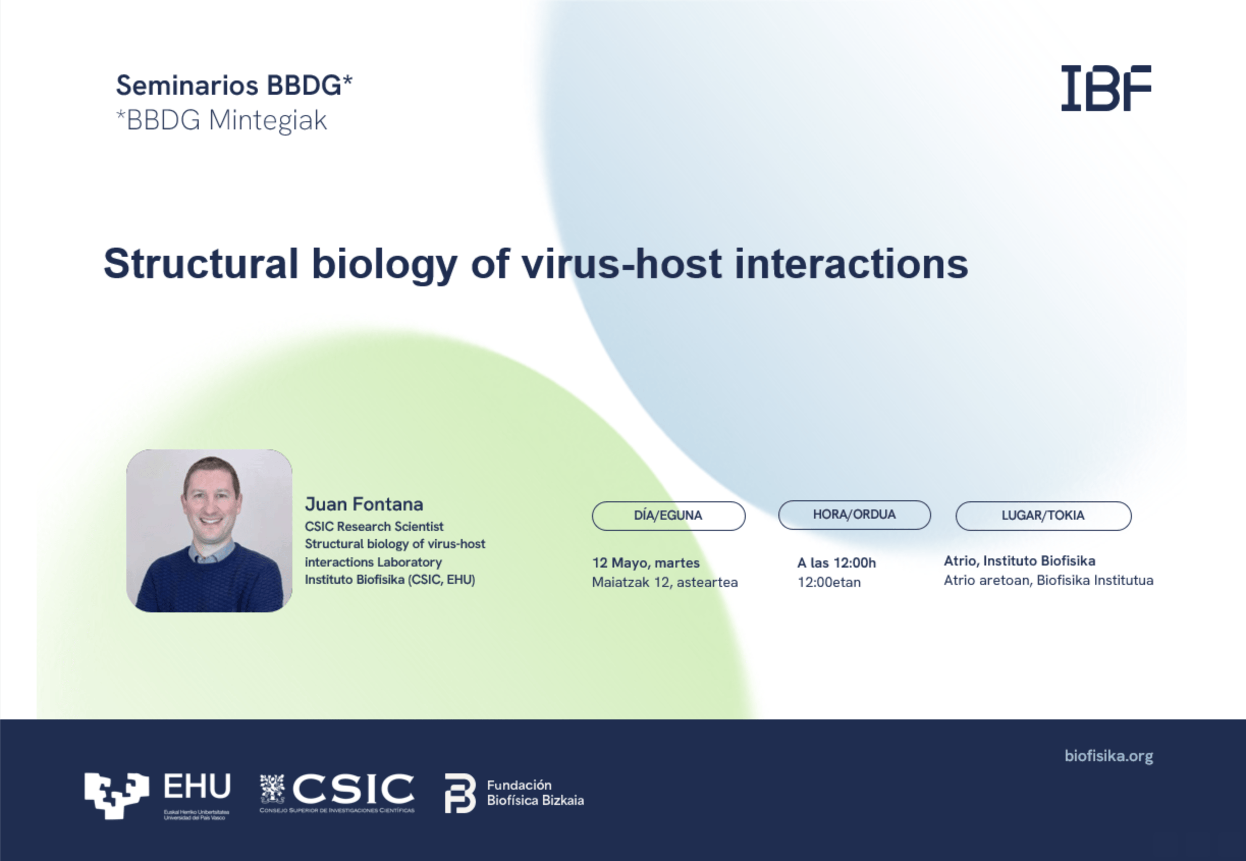 BBDG Seminar: "Structural biology of virus-host interactions"