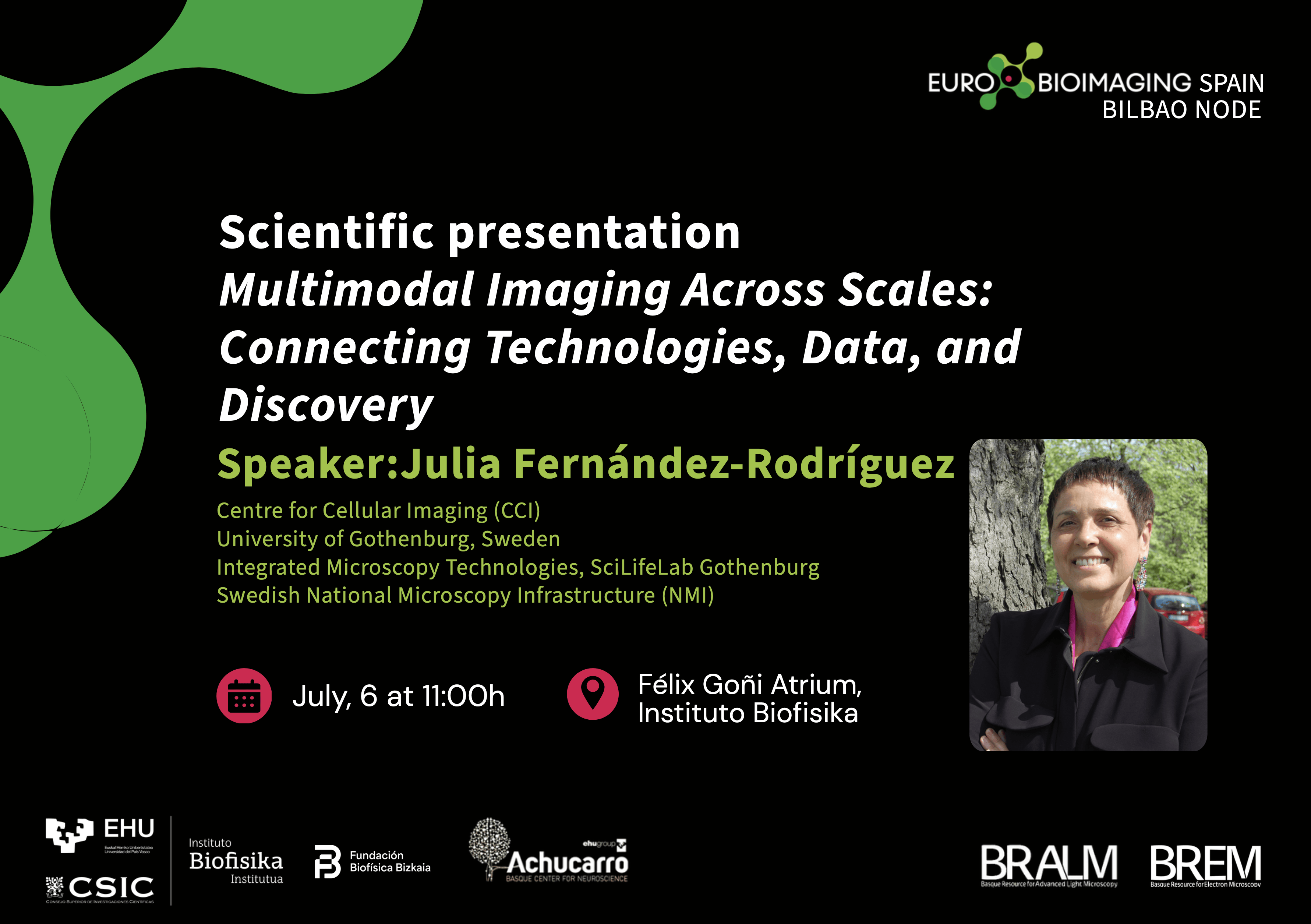 EuroBioImaging Bilbao Node Seminars: July 6, 2026, 11:00h - Julia Fernández-Rodríguez
