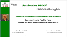 BBDG Seminar: "Integrative Imaging to Understand HIV-1 Env dynamics"
